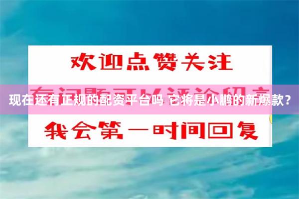 现在还有正规的配资平台吗 它将是小鹏的新爆款？