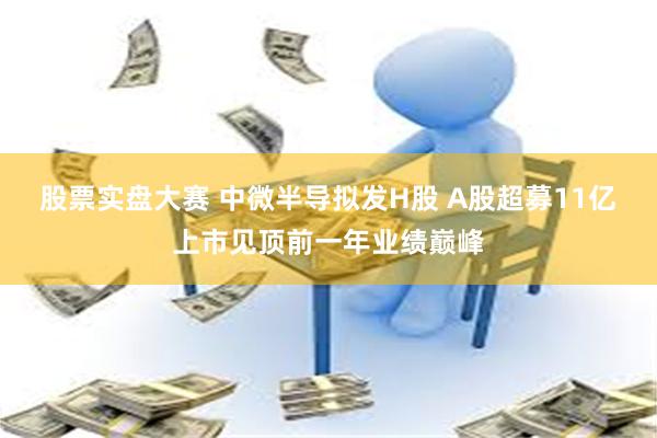 股票实盘大赛 中微半导拟发H股 A股超募11亿上市见顶前一年业绩巅峰