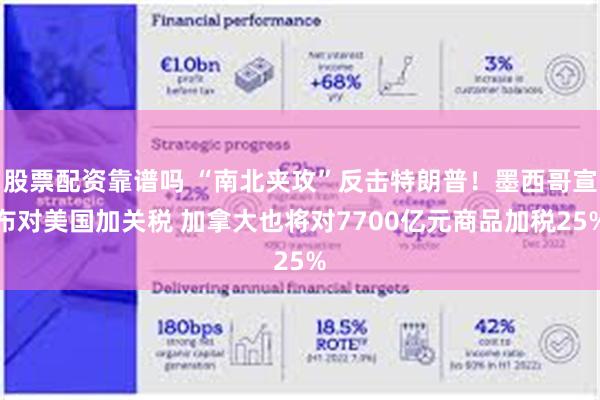 股票配资靠谱吗 “南北夹攻”反击特朗普！墨西哥宣布对美国加关税 加拿大也将对7700亿元商品加税25%