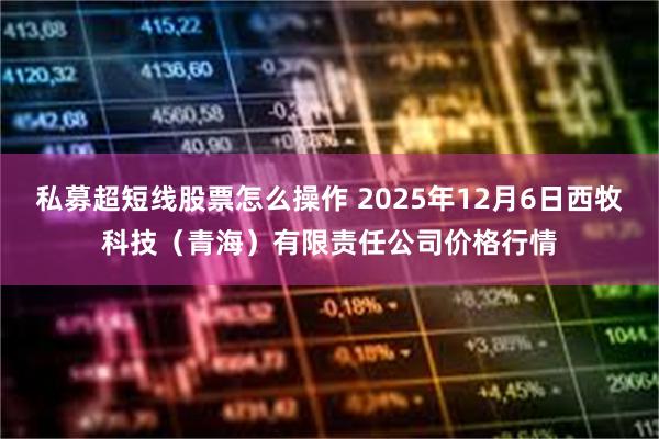 私募超短线股票怎么操作 2025年12月6日西牧科技（青海）有限责任公司价格行情
